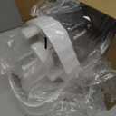 Automatic Gravity Water Dispenser for Dogs, 1Gallon Stainless Steel Water Bowl Dispenser, 100% BPA-Free Dog Water Fountain Dispenser for Small&Medium Dogs, Cats, Puppies(White)