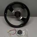 Golf Cart Steering wheel for EZGO YAMAHA and Club Car Precedent Most Golf carts Black