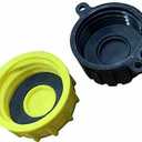 KP KOOL PRODUCTS Gas Can Cap - Solid Base gas can cap replacement (1-Coarse and 1-Fine Thread) - Fits most 1/2/3/5 gallon gas can - caps are 1-3/4".