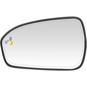 Senzeal Driver Side Heated Mirror Glass with Blind Spot Detection BLIS for Ford Fusion 2013 2014 2015 2016 2017 2018 2019 2020 2021 DS7Z17K707H DS7Z-17K707-H (No Auto Dimming)(Left Side)