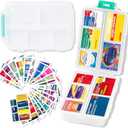2026 New Extra Large Pill Box with Medicine Labels Travel Essentials Daily Med Container Mini Medication Organizer Storage Organizer Case 7 Day Pill Organizer(White)