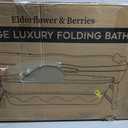 Portable Bathtub for Adult- Extra Large 56" Foldable Collapsible tub. Ergonomically Designed for the Ultimate Relaxing Soaking Bath, Ice Bath. Ideal for Small Spaces, Quick, Effortless Folding Bathtub