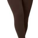 Hugcurve No Front Seam High Waisted Workout Leggings for Women Buttery Soft Yoga Pants Gym Athletic Tights - 25'' (X-Small, Clay Brown)