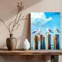 xcemhil Paint by Numbers Kit for Adults, Paint by Numbers Birds, Seagull Paint by Number Kits on Canvas for Home Decor Gift Art Work 16x20in