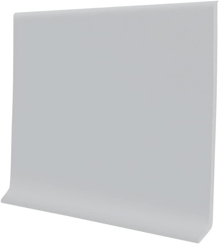 PRO FLEX Light Gray Vinyl Wall Base 6 inch X 80 ft - Super Strong Peel and Stick Adhesive Back - Flexible Self Stick Trim - Easy Install Floor Base With Toe