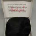 morvally Short Black Wavy Bob Wig with Bangs for Women 16 Inches Natural Synthetic Hair Wavy Wigs