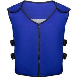 Summer Cooling Vest with 20 PCS Reusable Ice packs for Mascot,Teens,Men,Women, Fishing,Cycling,Running,Gardening (Blue, M)