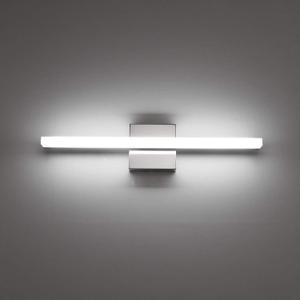 Combuh Modern Bathroom Light Fixtures Over Mirror 16 Inch IP44 9W Chrome Vanity Light Bar for Bathroom Wall Light Fixtures Cool White 6000K