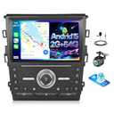 [2G+64G] Android 13 Car Stereo Radio for Ford Fusion Mondeo 2013-2018 with Wireless Carplay&Android Auto,9'' Car Radio with Mirror Link WiFi,GPS,Bluetooth,FM/RDS,HiFi,SWC,USB+AHD Backup Camera