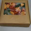 Ling's moment Artificial Flowers Terracotta Silk Austin Roses Orange Silk Roses w/Stem for Fall Wedding Bouquets Centerpieces Party Home Decoration