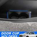 Autorder Door Side Cup Holder Insert for 2019-2025 Dodge Ram 1500 2500 3500 Accessories Water Cup Holders Door Organizer Handle Pocket Tray