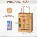 Tenceur 25 Pcs Teacher Appreciation Gifts Bags Bulk for Women Men Teacher Thank You Gifts Paper Bags with Handles for End of Year Graduation Retirement School Staff Coworkers Wrapping Supplies