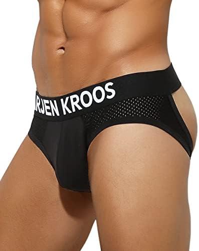 Arjen Kroos Men's Jockstrap Underwear Breathable Mesh Jock Straps Cotton Athletic Supporter Size S