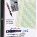 Adams Analysis Pad, 8 1/2" x 11", 100 Pages (50 Sheets), 6 Columns, Green