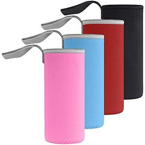DanziX 4 Pack Neoprene Water Bottle Sleeve,Fit for All 16oz-19oz Portable Sport Water Bottle