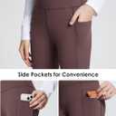 baleaf Girls' Fleece Lined Leggings Thermal Compression Tights with Pockets | Winter Warm Compression Pants, High Waist and Wide Waistband for School Kids Youths, Ideal for Athletic Yoga in Cold Weather (Brown, M)
