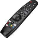 Voice Magic Remote for LG OLED QNED NanoCell Webos Smart TV Magic Remote Control Replacement AKB75855501 ANMR20GA MR19BA MR21 MR22 MR23 MR24 GA GN GC MR18BA MR650A, with Pointer Function