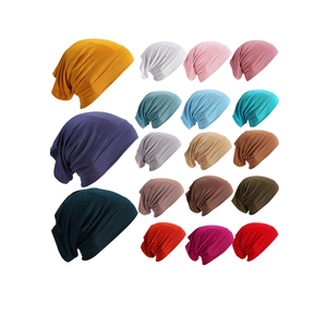 JenPen 18 Pcs Hijab Undercap Scarf Headwear Unisex Dreadlock Hat Turbans Women Stretch Under Caps Solid Color Hijab Cap