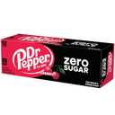 2 x Dr Pepper Cherry Zero Sugar Soda, 12 fl oz cans, 12 pack (EXP 07/18/26)