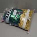 ShinyBeauty Sequin Backdrop Set of 4, 2FTx8FT Photo Backdrop Sequin Curtains Shimmer Wall Backdrop Photograph Backgrounds Sparkle Backdrop Curtains (Iridescent Green and Gold)