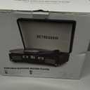 Vinyl Record Player Bluetooth Vintage Portable Suitcase Turntable with Built-in Speakers 3-Speed Belt-Driven Record Player Support RCA Output and Headphone Output