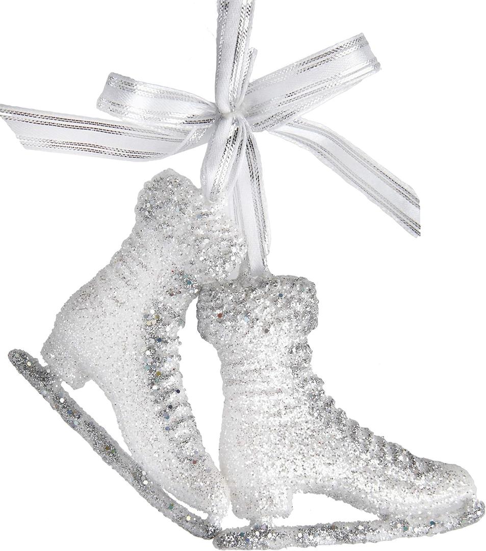 Ice Skates With Glitter Ornament