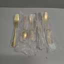 Aisoso Gold Silverware Set, 20-Piece Flatware Set Stainless Steel Cutlery Kitchen Utensil Set Tableware Service for 4