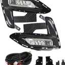 WFLNHB Left and Right Fog Lights Replacement for Nissan Sentra 2020 2021 2022 Fog Light Clear with Bezel Kit 261508996C 261558996C