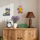 Gingerbread Man Ornament Acrylic Suncatcher Window Hanging Wall Decor for Indoor Outdoor Doors Home