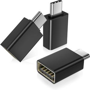 Basesailor USB C to USB Adapter 3 Pack,USB C Male to USB A 3.0 Female Adapter,Type C Thunderbolt 4 OTG Converter for Apple MacBook Pro,Mac Book,iPad,Microsoft Surface Go,Samsung Galaxy S20 S21 S22 S23