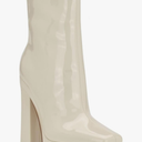 GUESS Womens Byra Zipper Square Toe Block Heels, 7.5