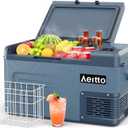 Aeitto 12 Volt Car Refrigerator 25Quart Car Fridge Freezer Electric Cooler Portable Cooler 12V Fridge RV Refrigerator -4-68 Temp Control 12/24V DC & 100-240V AC for Travel, Camping, RV, Road (Blue)