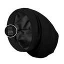 PARISBELLA Satin Lined Sleep Cap Bonnet for Curly Hair and Braids, Stay On All Night Wrap with Adjustable Strap for Women and Men, Black, Pack of 1 (Solid Color-black)