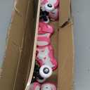 Honoson 7 Pcs Skateboard for Toddlers Beginners Knee Elbow Pads Wrist Guards Gear Set(Pink Bow, Age 6-10 Kids 24 x 6)