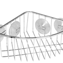 interDesign Suction Corner Shower Basket in Chrome
