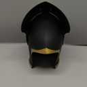 Nicky Bigs Novelties Templar Knight Helmet Adults Medieval Crusader Costume Headwear Flip-Up Face Mask Halloween Cosplay (Black)