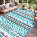 Outdoor Patio Rug Waterproof Camping - Outdoor Plastic Straw Rug Area Carpet Clearance for Outside, Porch, RV Camper, Picnic, Balcony & Backyard, Patio Decor, Clearance