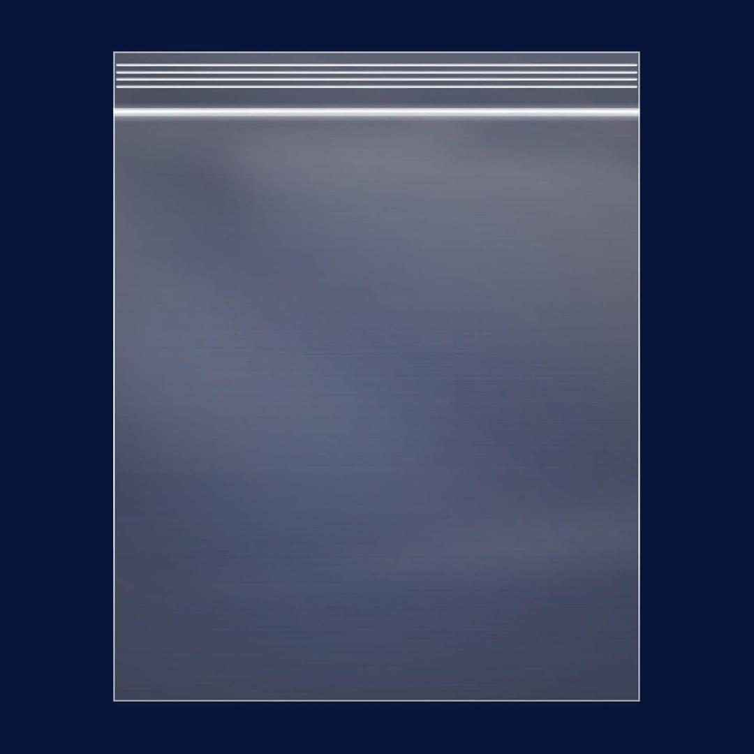 iMailer - 100 Count - 14" x 20" Large Clear Reclosable 2 Mil Zipper Bags - 2 Gallon Zip Bags for Clothing, T-Shirts, Pants