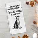 Great Dane Gifts Kitchen Towels for Dog Lover, Dog Gifts Decorative Towels for Bar Kitchen Bathroom