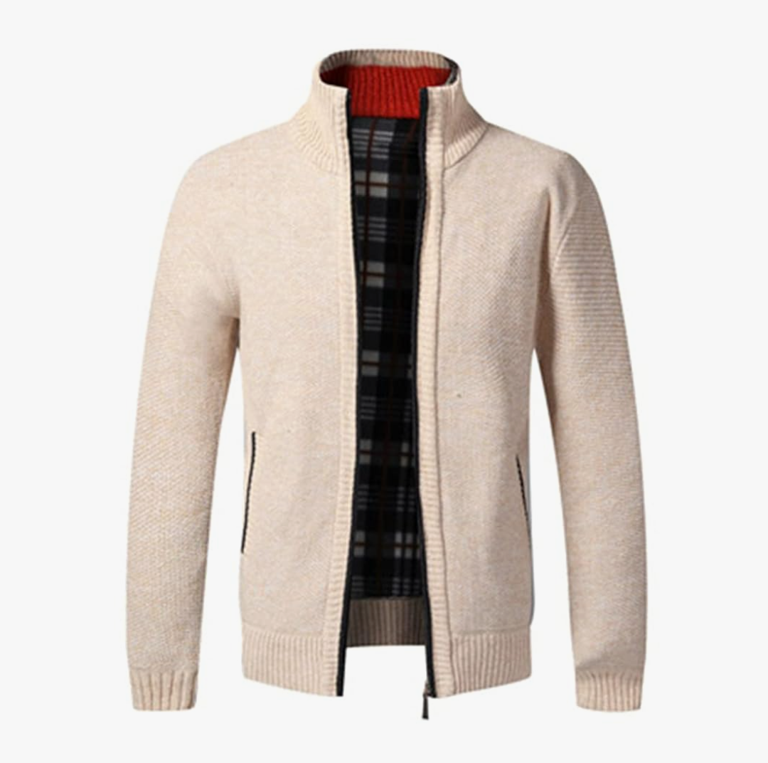 YeoKou Men's Sweaters Winter Thick Warm Knitted Sweater Cardigan Coats Knitted Clothing, M