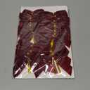 24 Pcs Burgundy Small Velvet Christmas Bows for Christmas Tree, Wreath, Gift Wrapping, Crafts, Wedding, Party, Twist Tie Bows for Treat Bag Bakery Candy Bags, Home Decor 1" W,3.5 x 3.5 inch