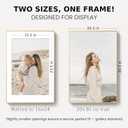 20x30 Poster Frame Gold, Aluminum Metal 20 x 30 Frame with Removable Mat, 20 by 30 Gold Picture Frame Matted to 16x24 Photo, Real Tempered Glass for Home and Office Gallery Wall, 1 Pack