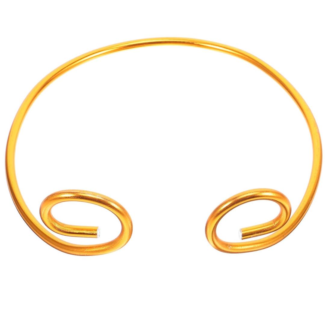 FRCOLOR Monkey King Headband Stainless Steel Hair Accessory for Monkey Cosplay Carnival Party Masquerade Performance, Golden