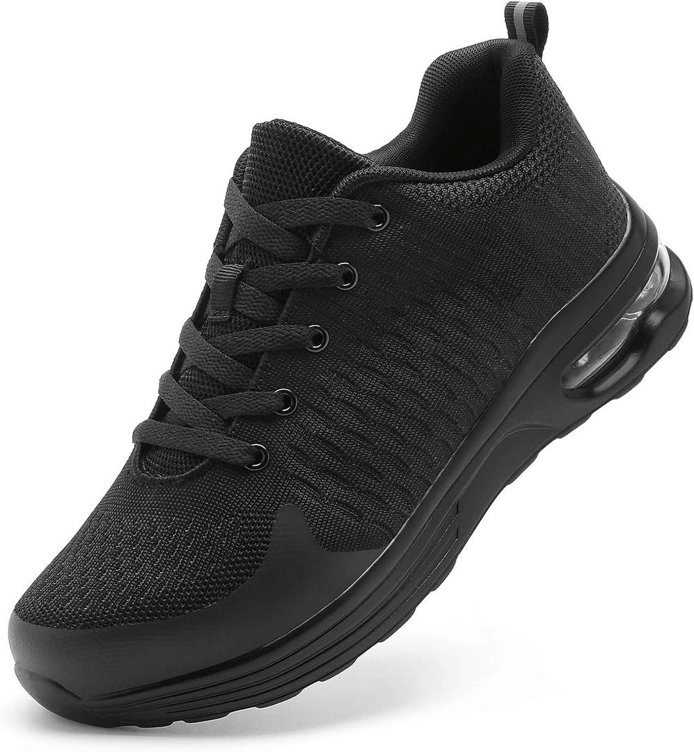 LUPWEE Steel Toe Shoes for Men Women, Slip Resistant Safety Work Shoes Puncture Proof Comfortable Indestructible Sneakers with Specialized Work Insole for Industry Construction Warehouse M8.5