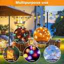 LETIANPAI 10Ft String Light Poles 2 Pack,Light Poles for Outside Lights,Outdoor with Fence Brackets Hanging Lights,Metal Stand Deck Patio Backyard