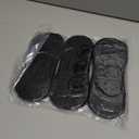 Leotruny 6 Pairs Unisex Thick Cushion Athletic Cotton Non Slip Low Cut Flat Liner No Show Socks (Medium, C02-black)