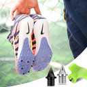 1/4 Inch Track Spikes, 100 Pieces Steel Track Shoe Spikes Replacements and Spike Wrench for Sports Running Track Shoes