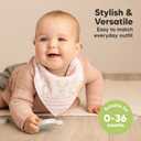 KeaBabies 8-Pack Organic Baby Bandana Bibs for Girls - Super Absorbent Triangle Baby Bibs for Drooling and Teething Infant, 100% Cotton Extra Soft for Newborn, Infant 0-36 Months (Sweet Charm)