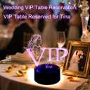 LED Lights Table Sign with Writing Pen - Battery Powered Party Supplies, Color Changing Wedding Decorations Table Lights for Restaurant Bar Event (BLACK, Girl)