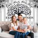 7x5ft Family Reunion Backdrop Family Tree Leaves Our Roots Run Deep Photography Background Welcome Family Members Gathering Party Decoration Supplies Banner